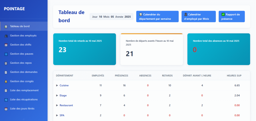 logiciel de gestion de présence